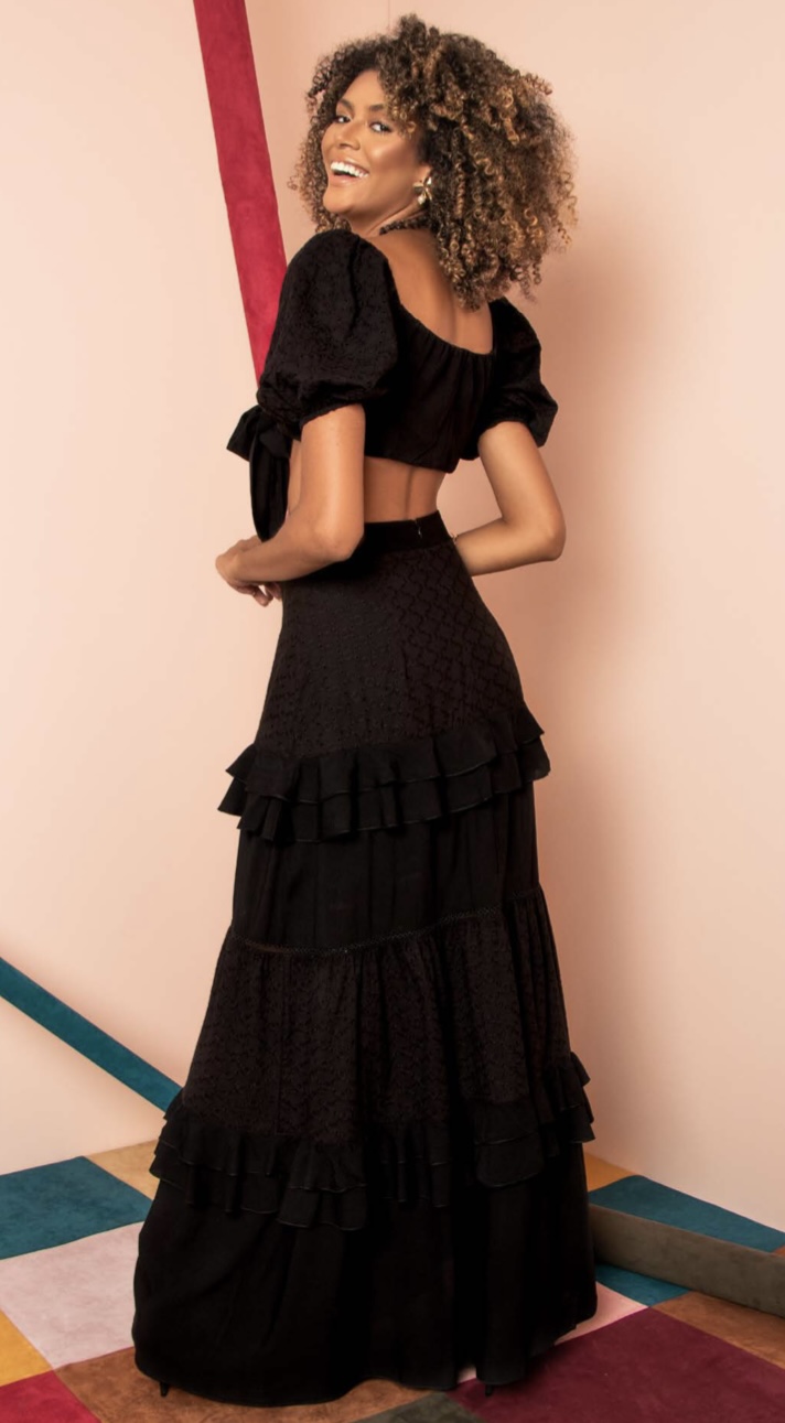 Conjunto Saia Longa com Babados Poema - Imagem 3