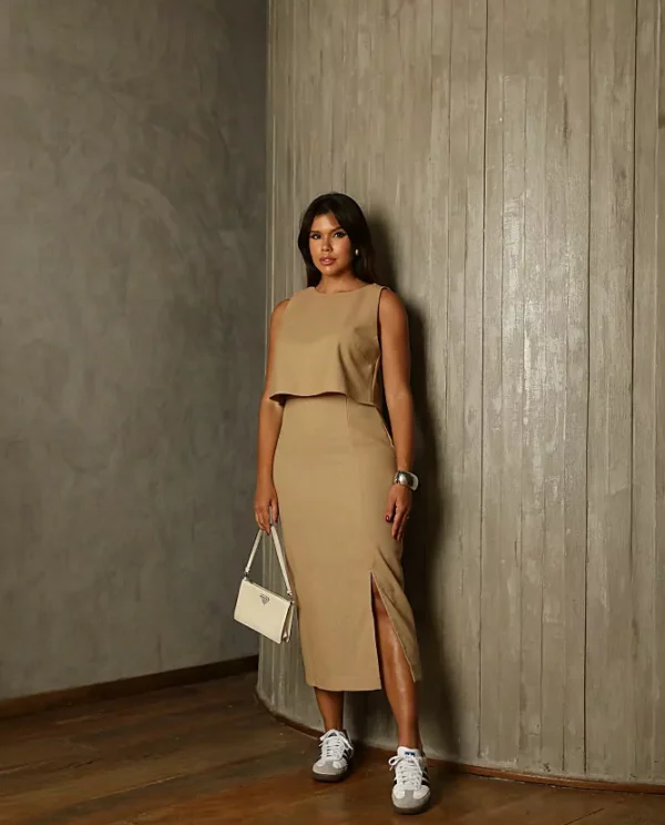 Conjunto Saia Midi Regata