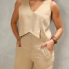 Conjunto decote V Linho - Image 4