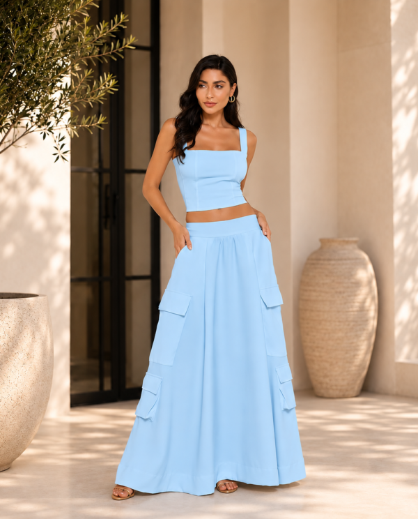 Conjunto Alfaiataria Saia Cargo