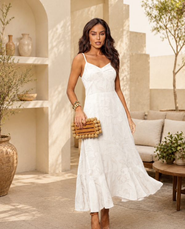 Vestido Midi Viscose Miss