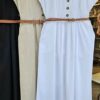 Vestido de Tricoline com Cinto - Image 2