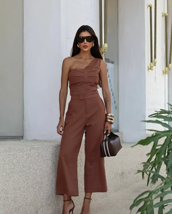 Conjunto Pantacourt Ombro Só