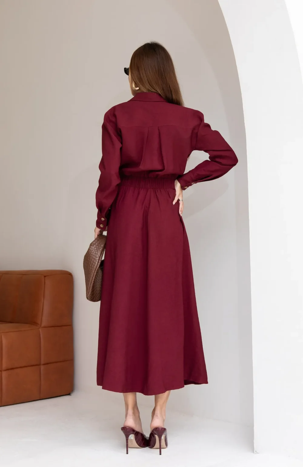 Vestido Midi Sensoriale Manga Longa - Image 3