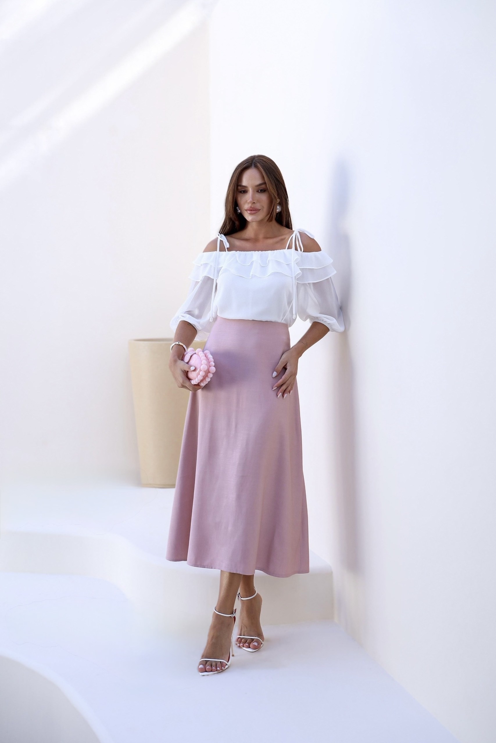 Blusa Chiffon Ombro a Ombro - Imagem 8