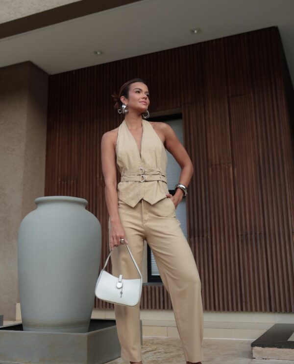 Conjunto Colete Fivelas RB