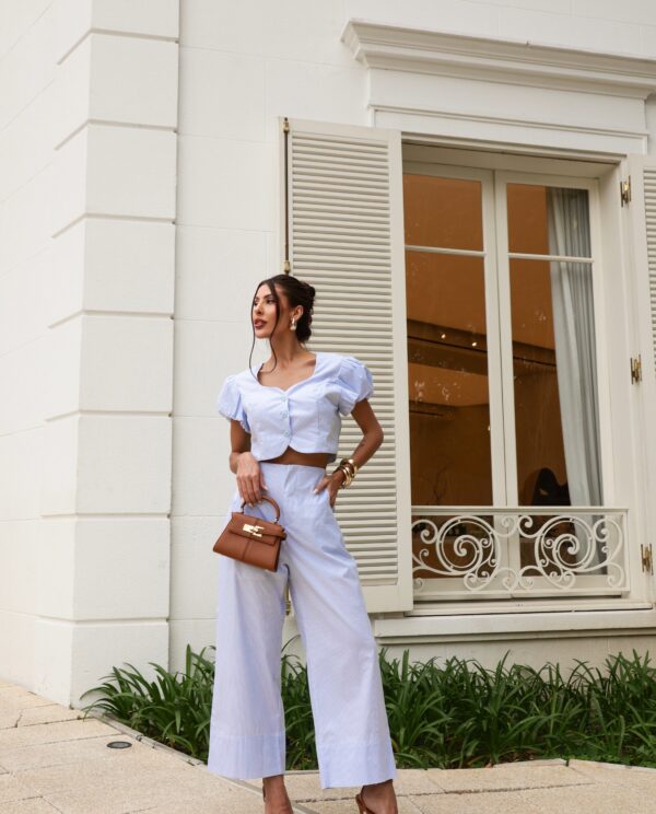 Conjunto Princesa Tricoline Listrado