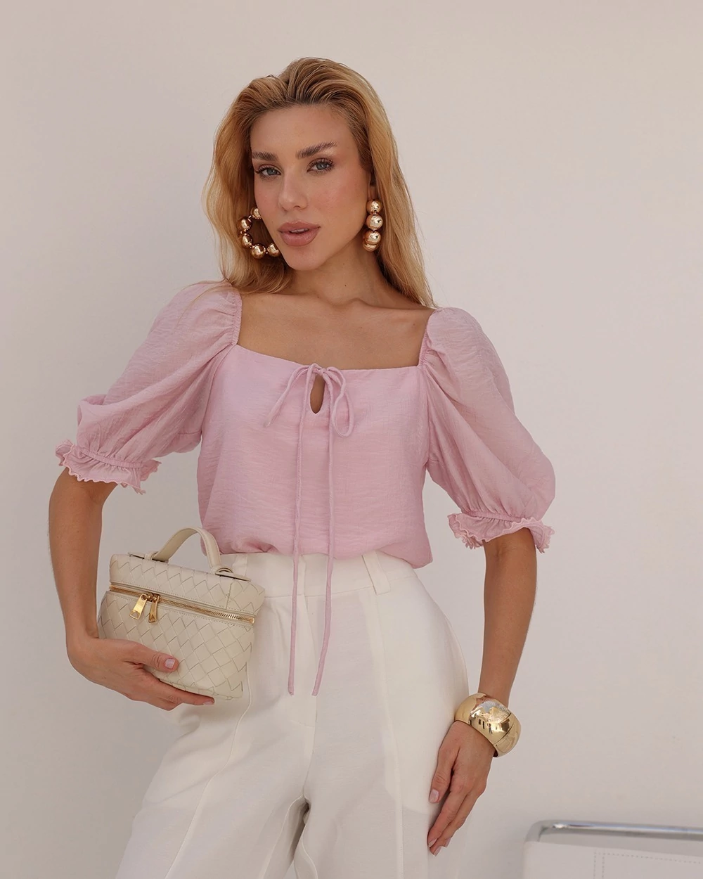 Blusa Viscose Manga Princesa Cristal