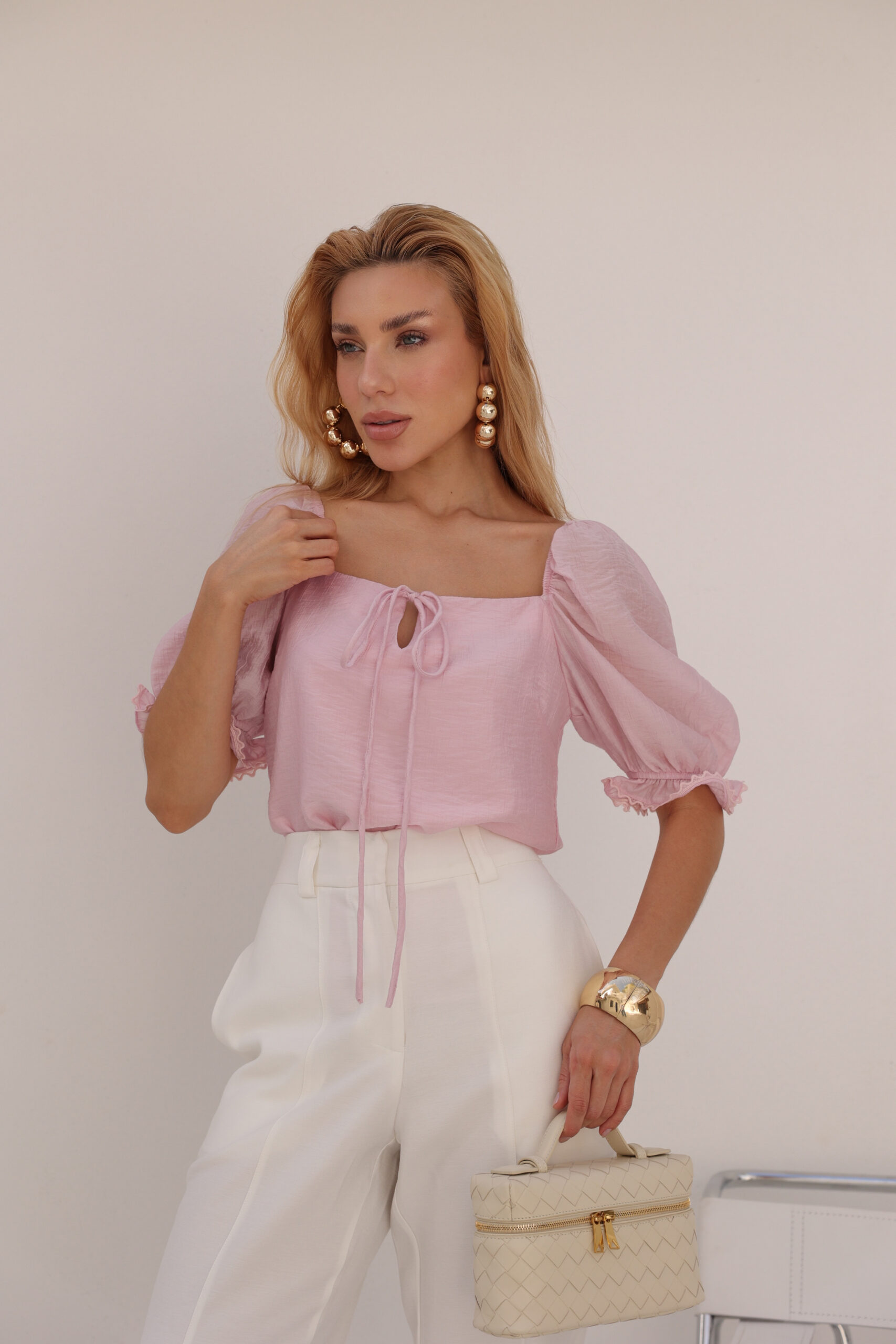 Blusa Viscose Manga Princesa Cristal - Imagem 4
