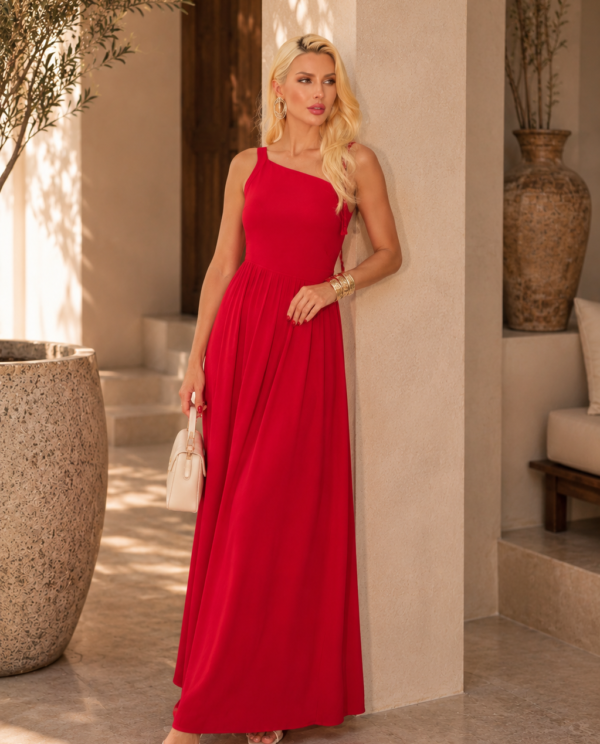 Vestido Longo Viscose Ombro Só Capri
