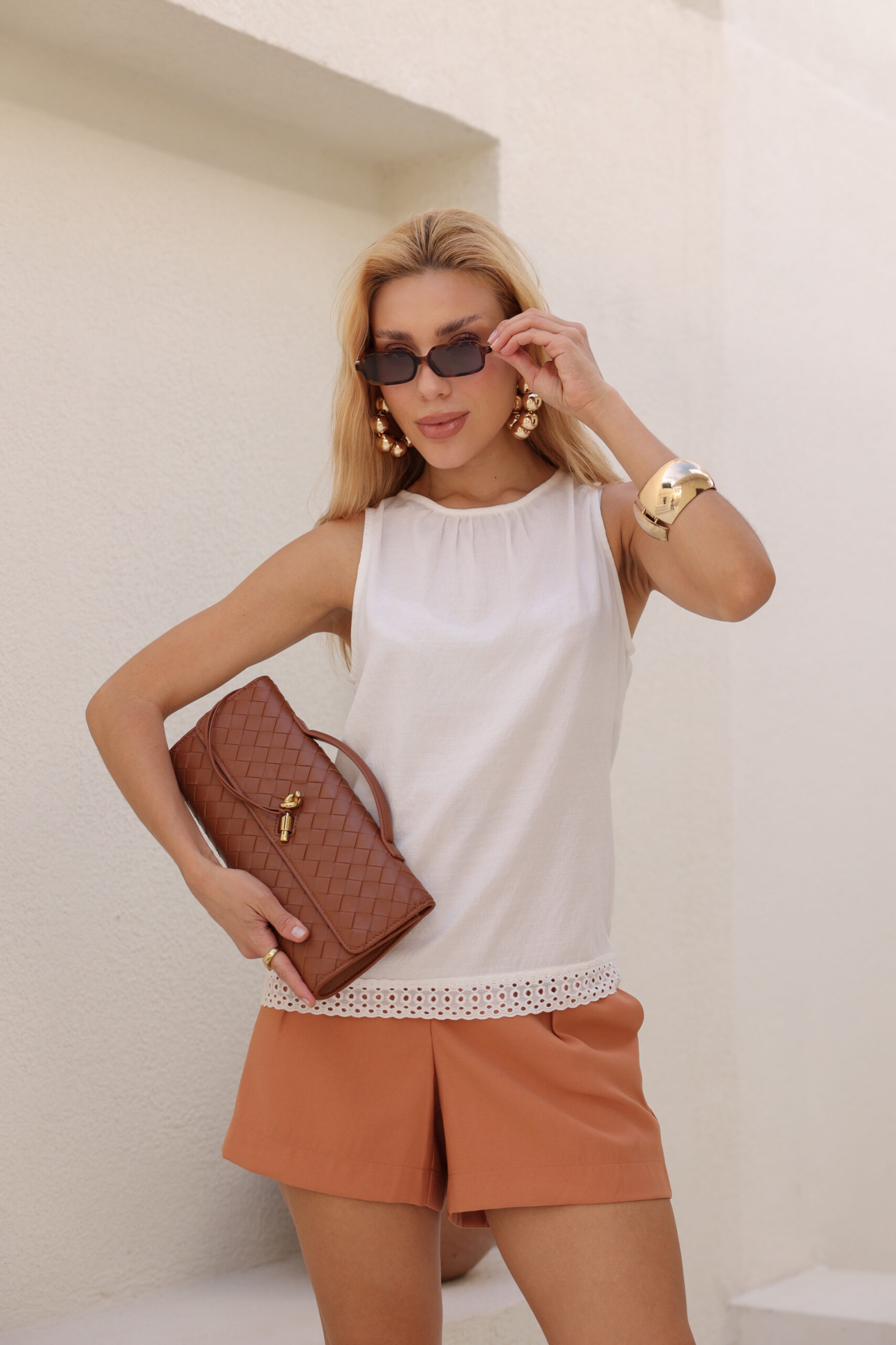 Blusa Regata Viscolinho com Renda - Imagem 5