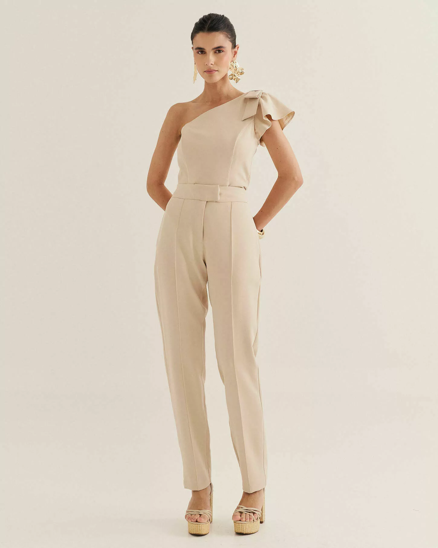 Calça Alfaiataria Cenoura com Viés - Imagem 4