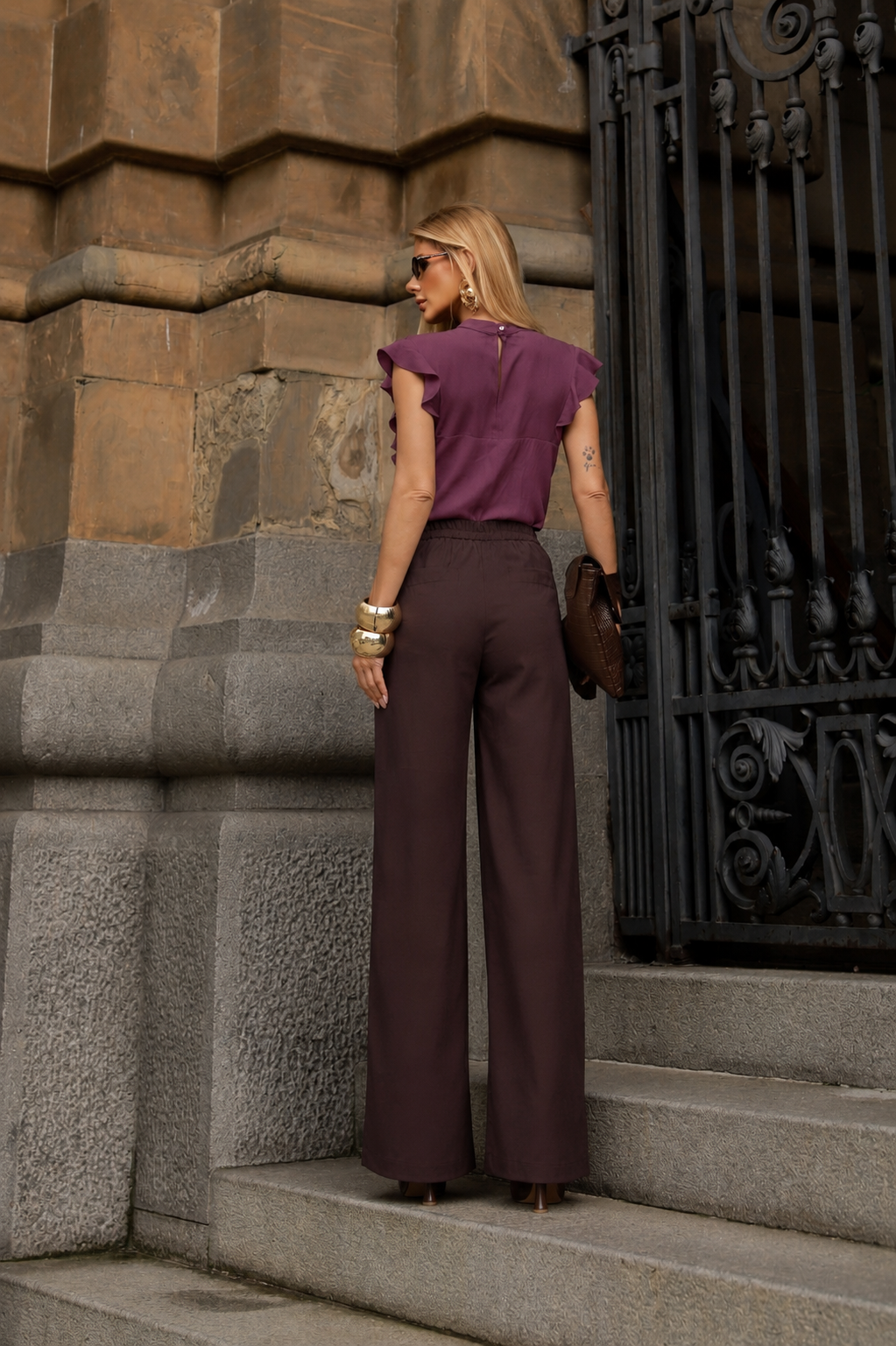 Blusa de Viscolinho com Nervuras - Imagem 5