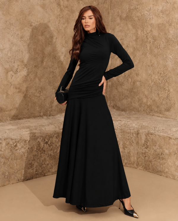 Vestido Longo Impulse com Manga
