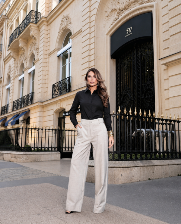 Calça Pantalona Xadrez SL