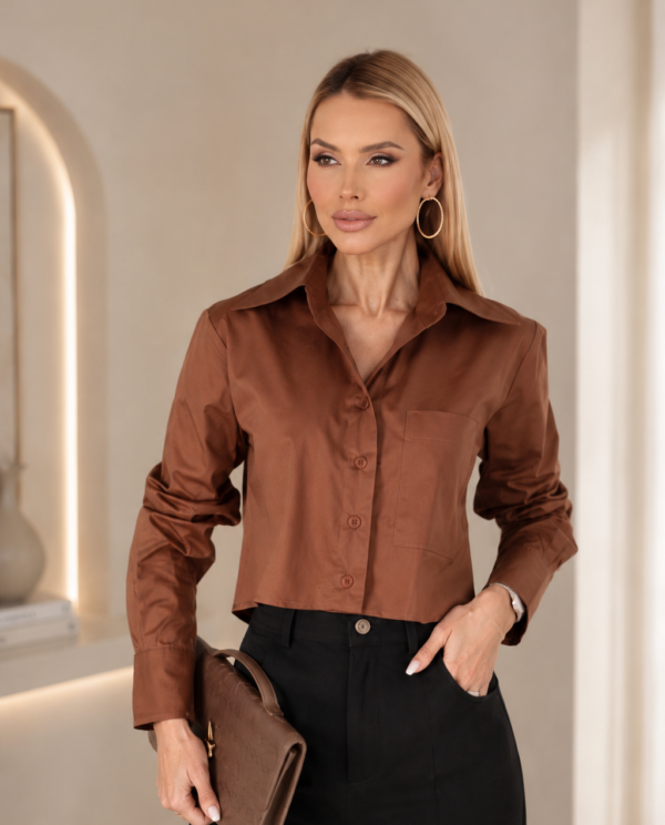 Camisa Cropped Algodão SL